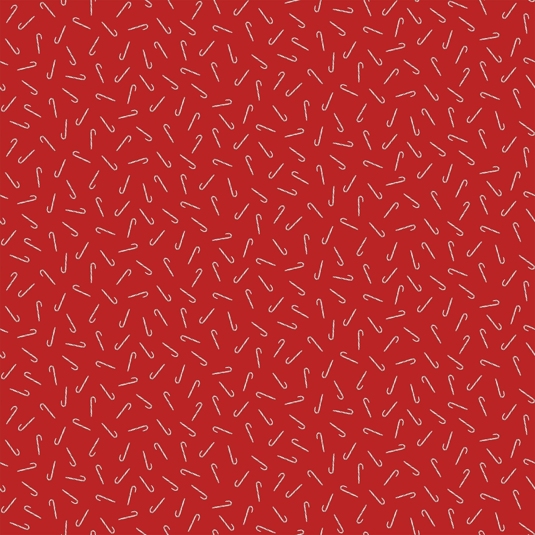 FIGO FabricsNoel Candy Canes RedFabric