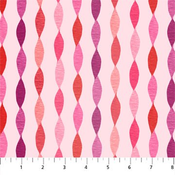 FIGO FabricsLove In Bloom Quilt Fabric Streamers PinkFabric