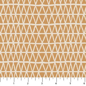 FIGO FabricsWild Cottage Quilt Fabric Diamonds RustFabric