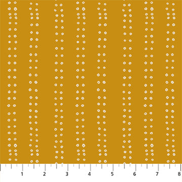 Wild Cottage Quilt Fabric Dots Gold