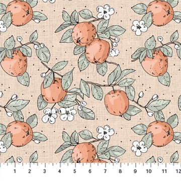 FIGO FabricsKlara Quilt Fabric Apples BlushFabric