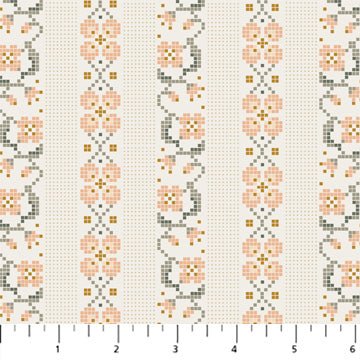 FIGO FabricsKlara Quilt Fabric Cross Stitch CreamFabric