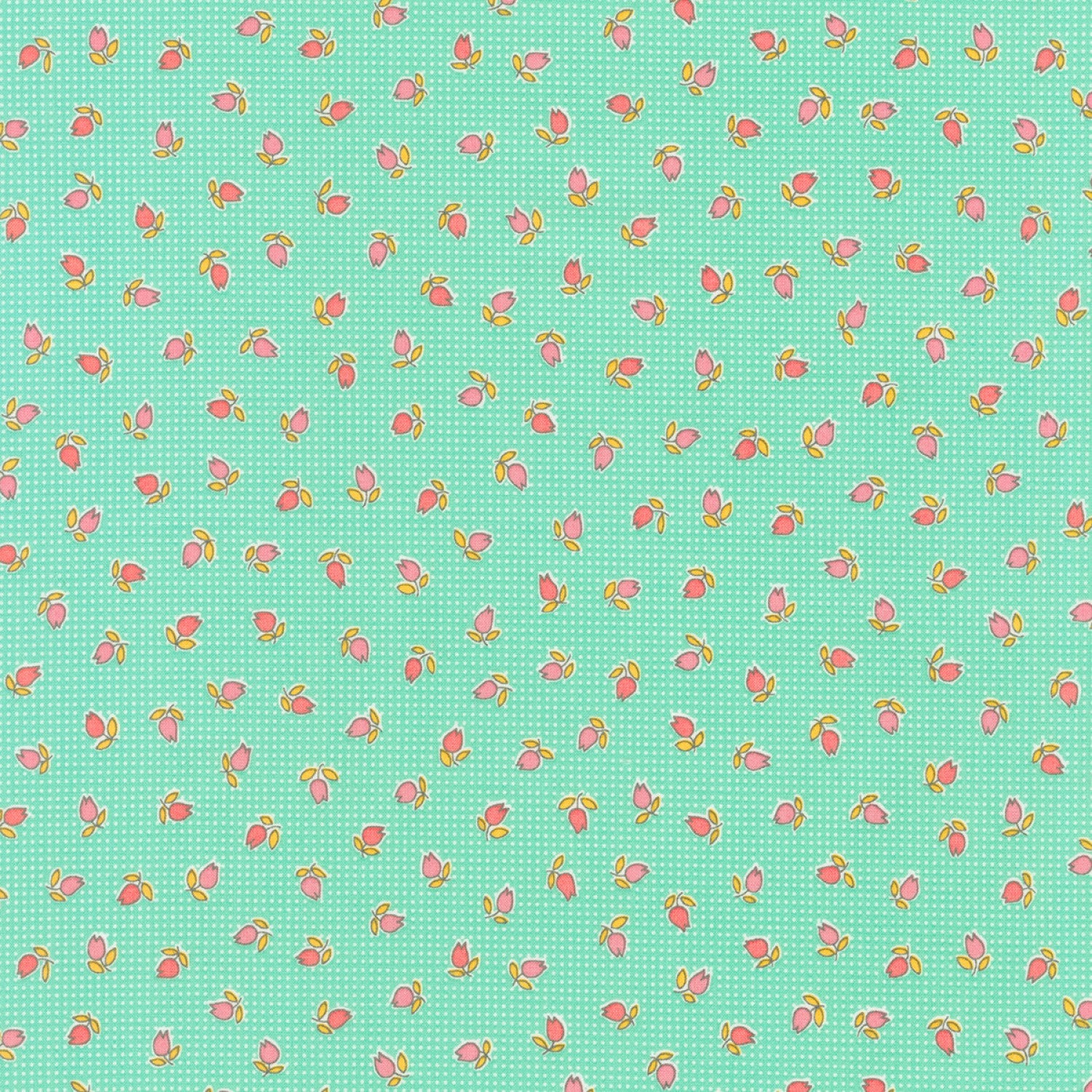 Penny's Dollhouse Gingham Tulips Aloe (641984528429)