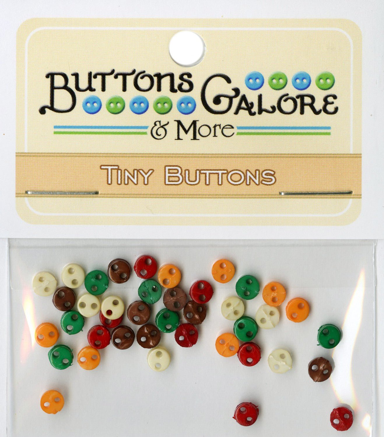 Buttons Galore4mm Round Micro Buttons Harvest AssortedButtons & Snaps