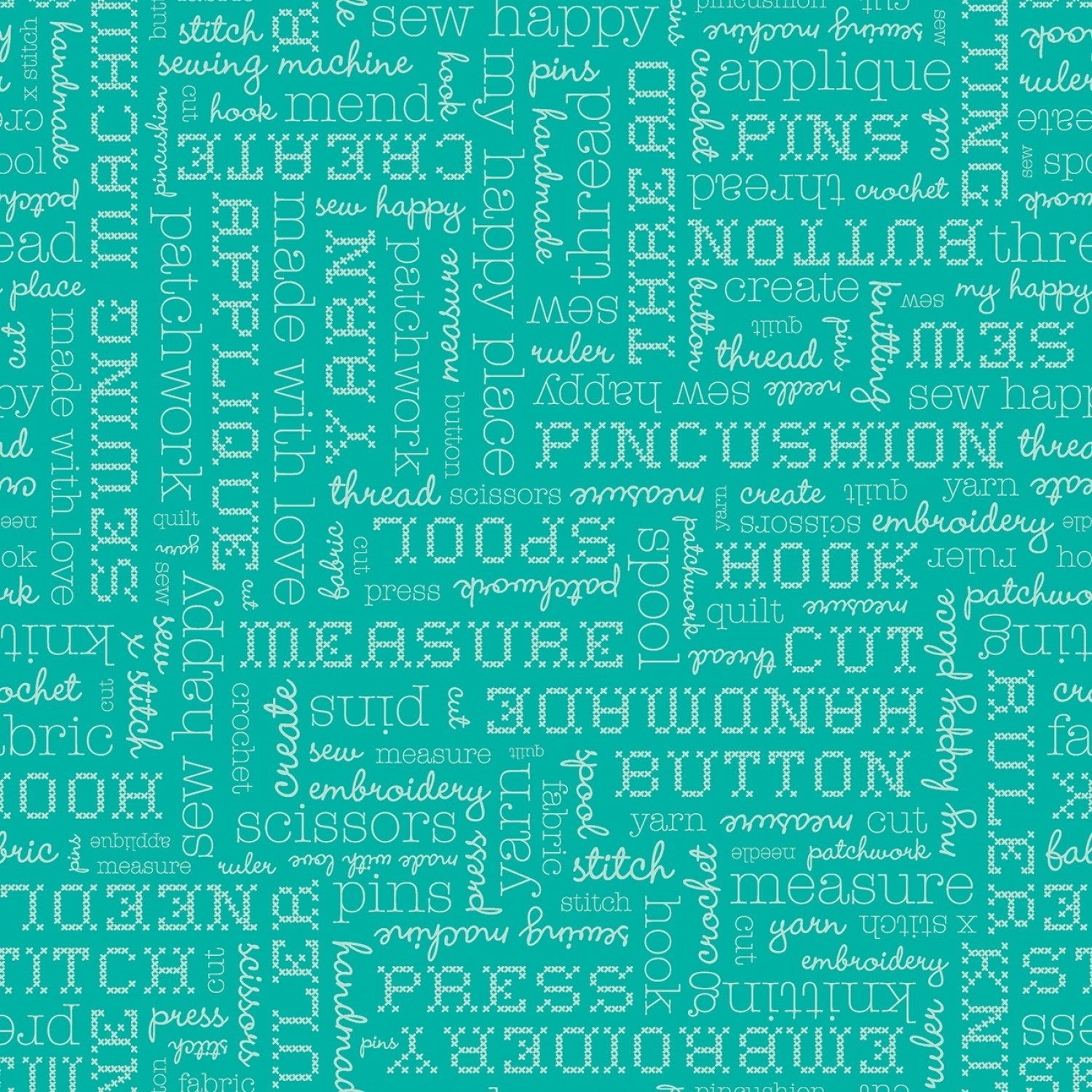 Riley Blake DesignsStitch Fabric Text VividFabric