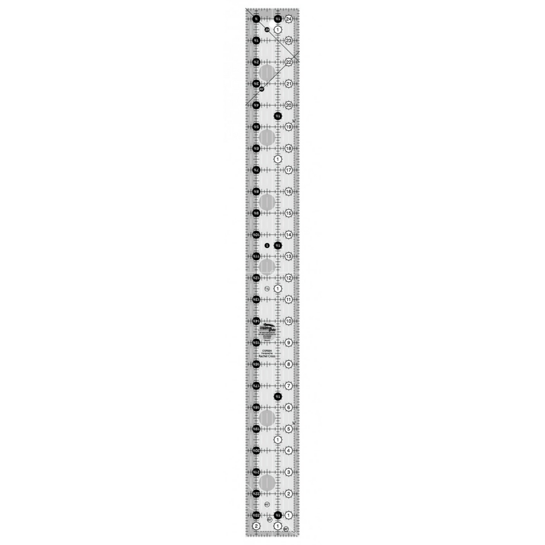 2½in. x 24½in. Non-Slip Rectangle Ruler (1844782104621)