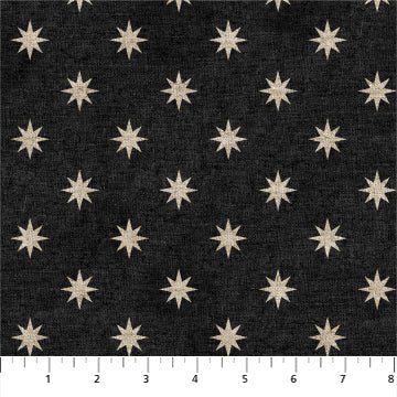 FIGO FabricsTerra Stars Super BlackFabric