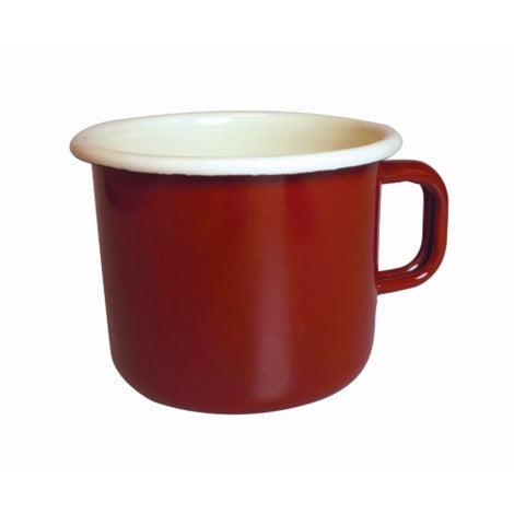 Dexam Enamelware Red Claret Coffee Tea Mug 450ml 15oz (1510415040557)