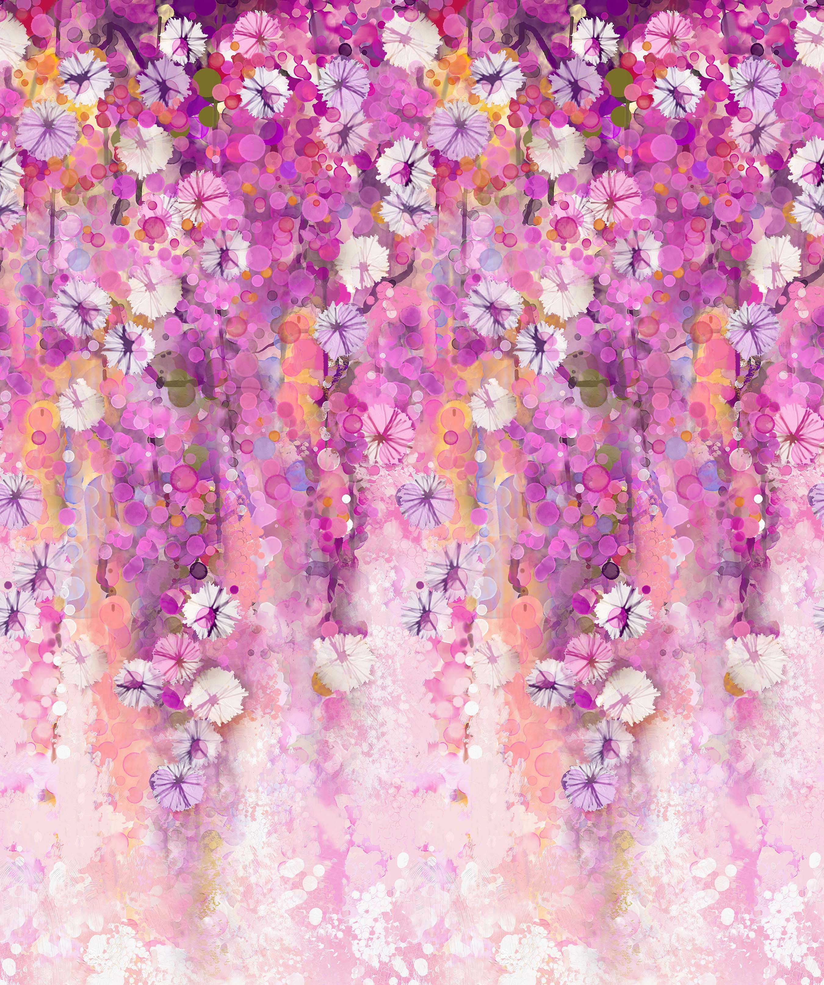 Dragonfly Dreams Flower Ombré Pink