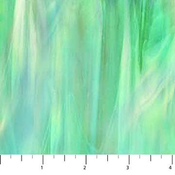 NorthcottSpirit of Love Quilt Fabric Stained Glass Lt GreenFabric