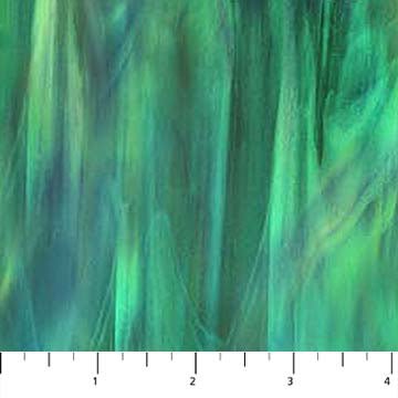 NorthcottSpirit of Love Quilt Fabric Stained Glass Dk GreenFabric