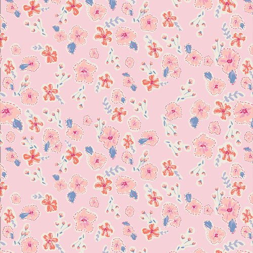 Art Gallery FabricsTails & Threads Quilt Fabric Sweetly Sewn FLANNELFabric