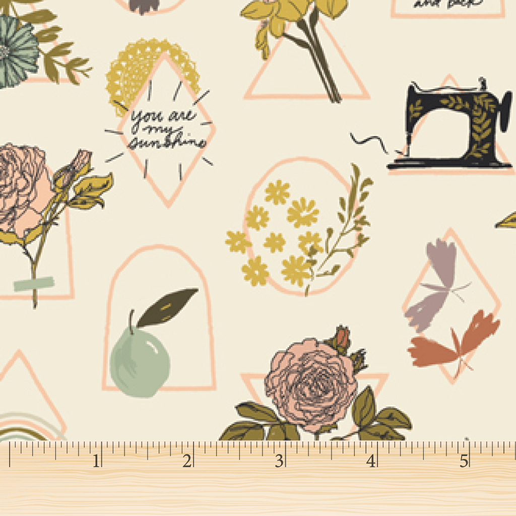 Art Gallery FabricsHer & History Rye and Pumpernickel Elsie's SunshineFabric