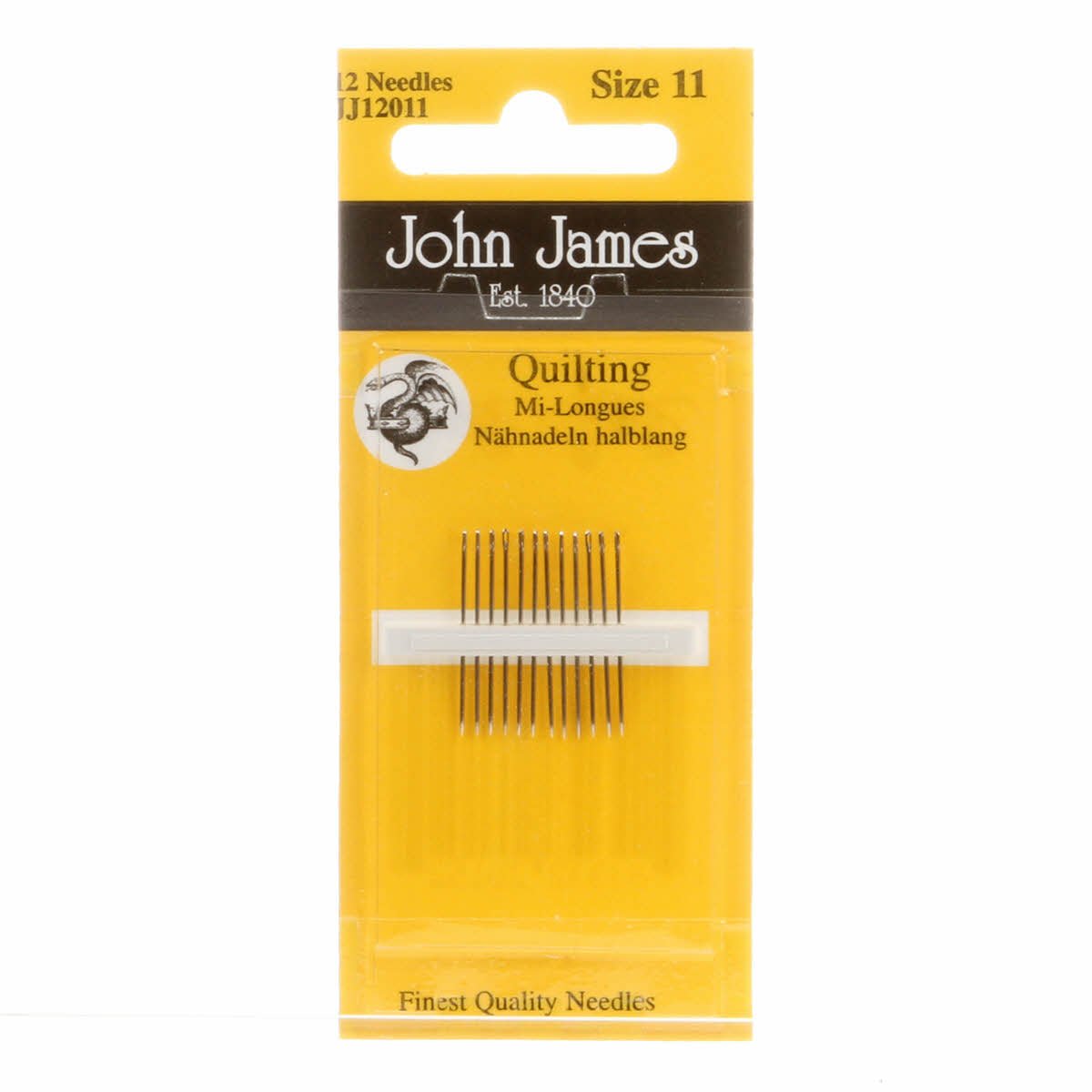 John JamesHand Quilting Needles 12ctHand - Sewing Needles