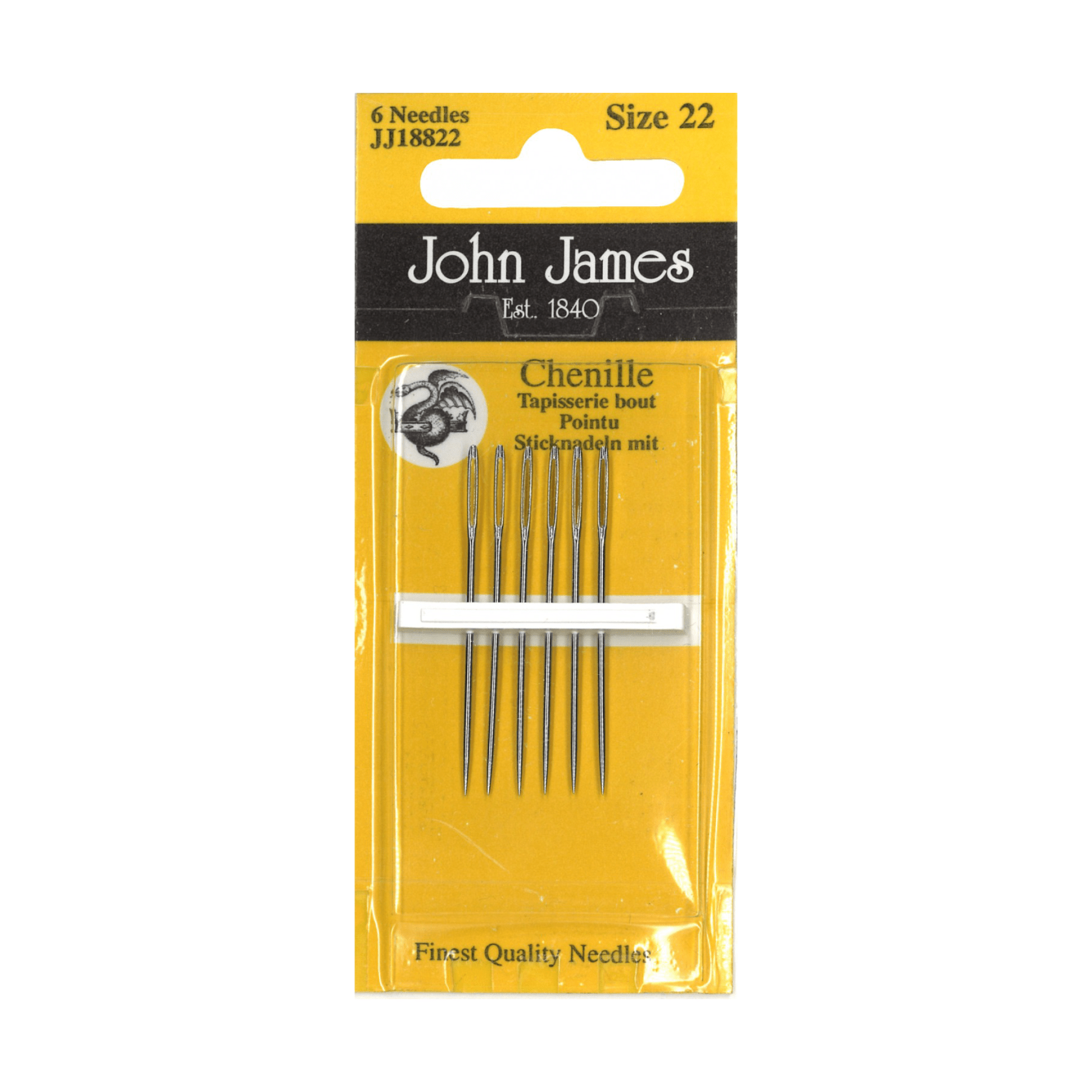 John JamesChenille Embroidery Needles 6ctHand - Sewing Needles