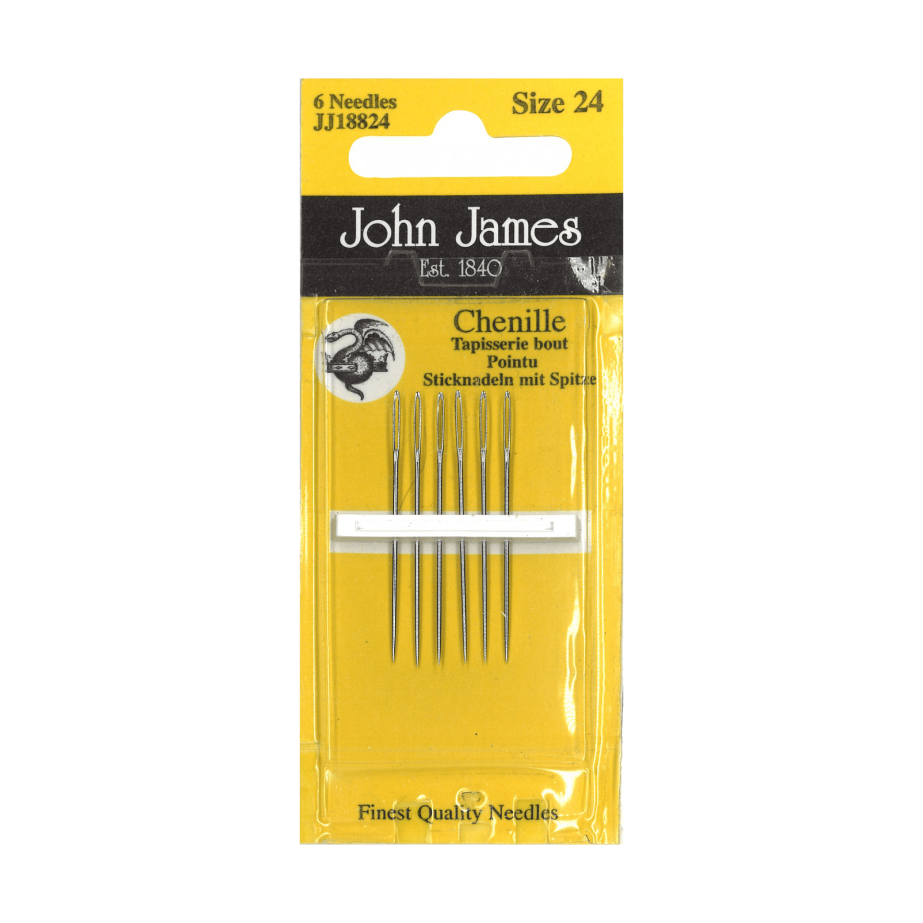 John JamesChenille Embroidery Needles 6ctHand - Sewing Needles