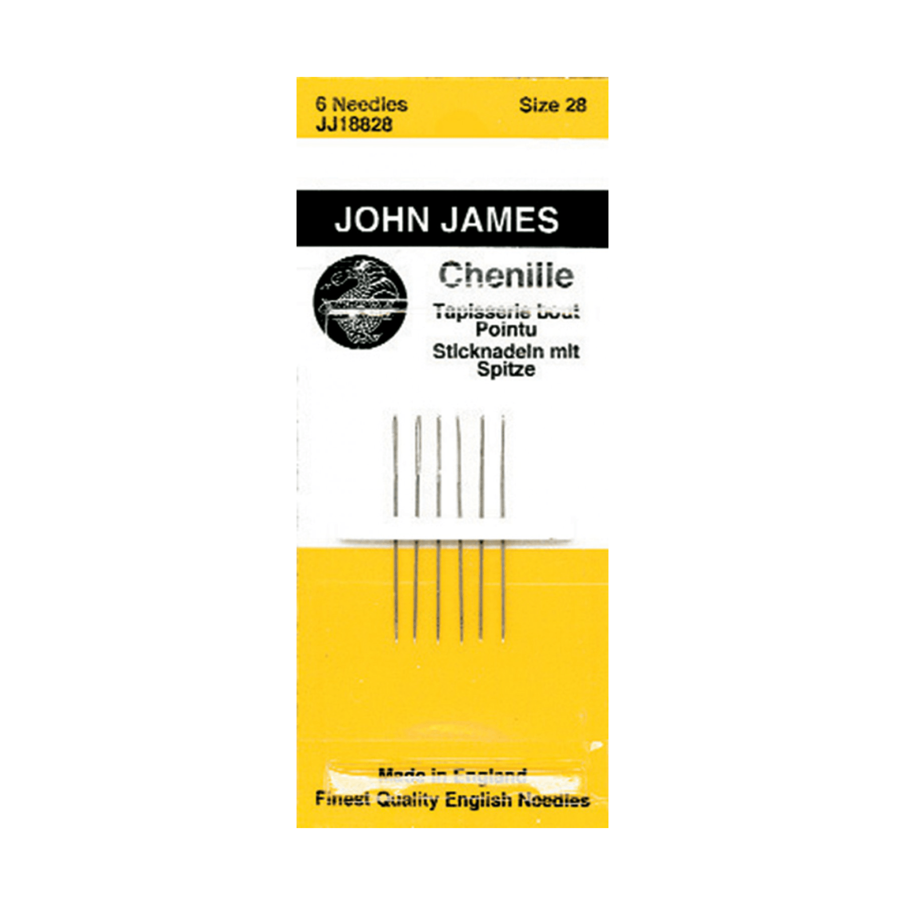 John JamesChenille Embroidery Needles 6ctHand - Sewing Needles