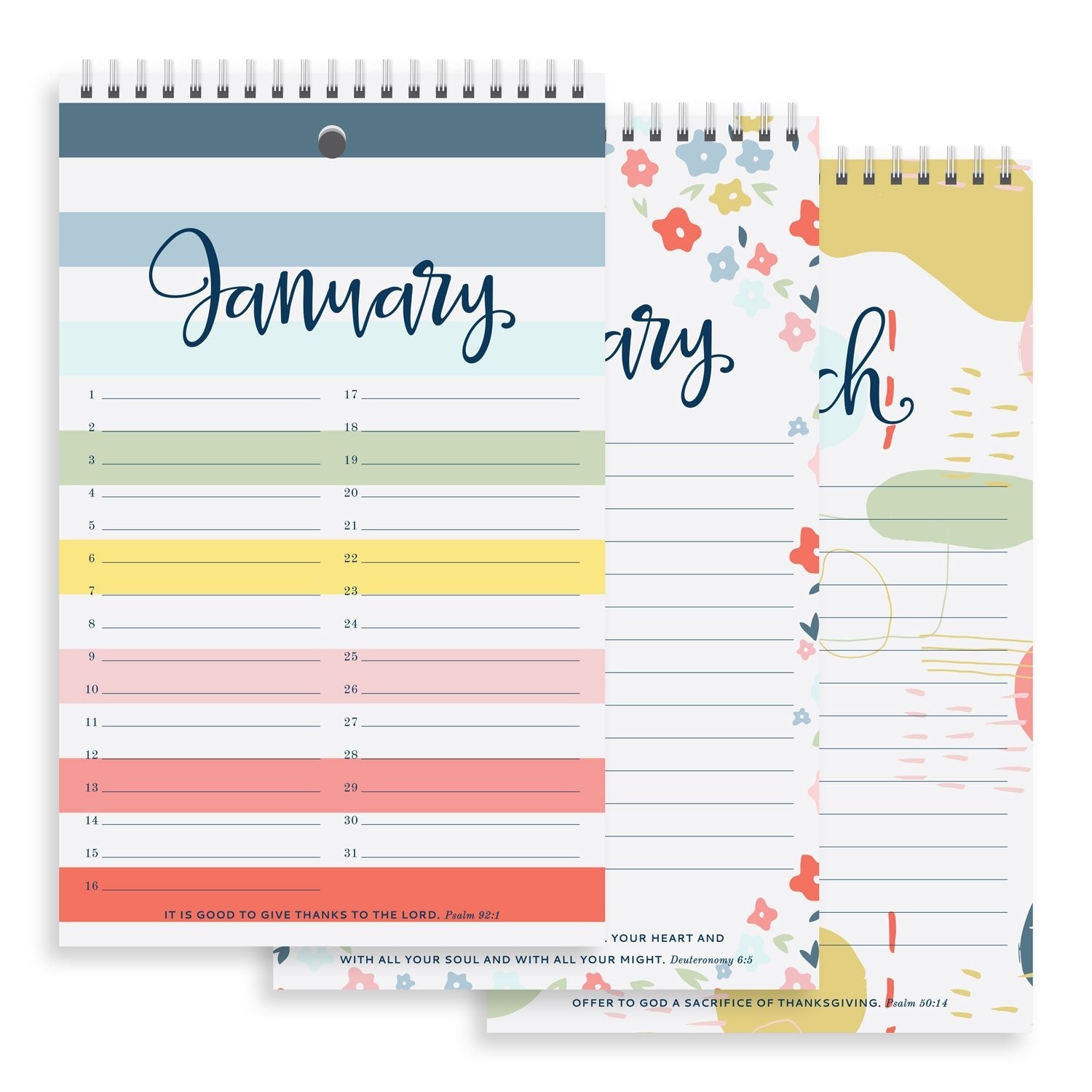 Muscadine PressYearly Gratitude Journal Joyful StripesJournals