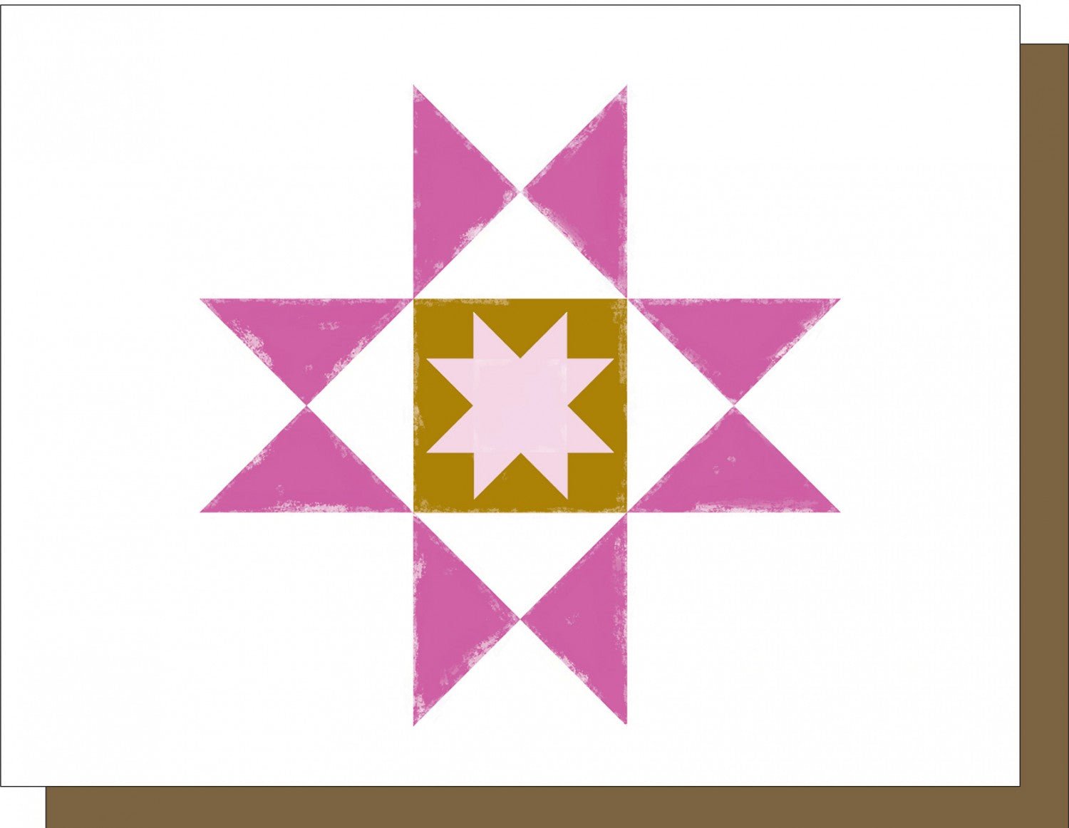 Kati CupcakeBarn Quilt Ohio Star Note CardGreeting & Note Cards