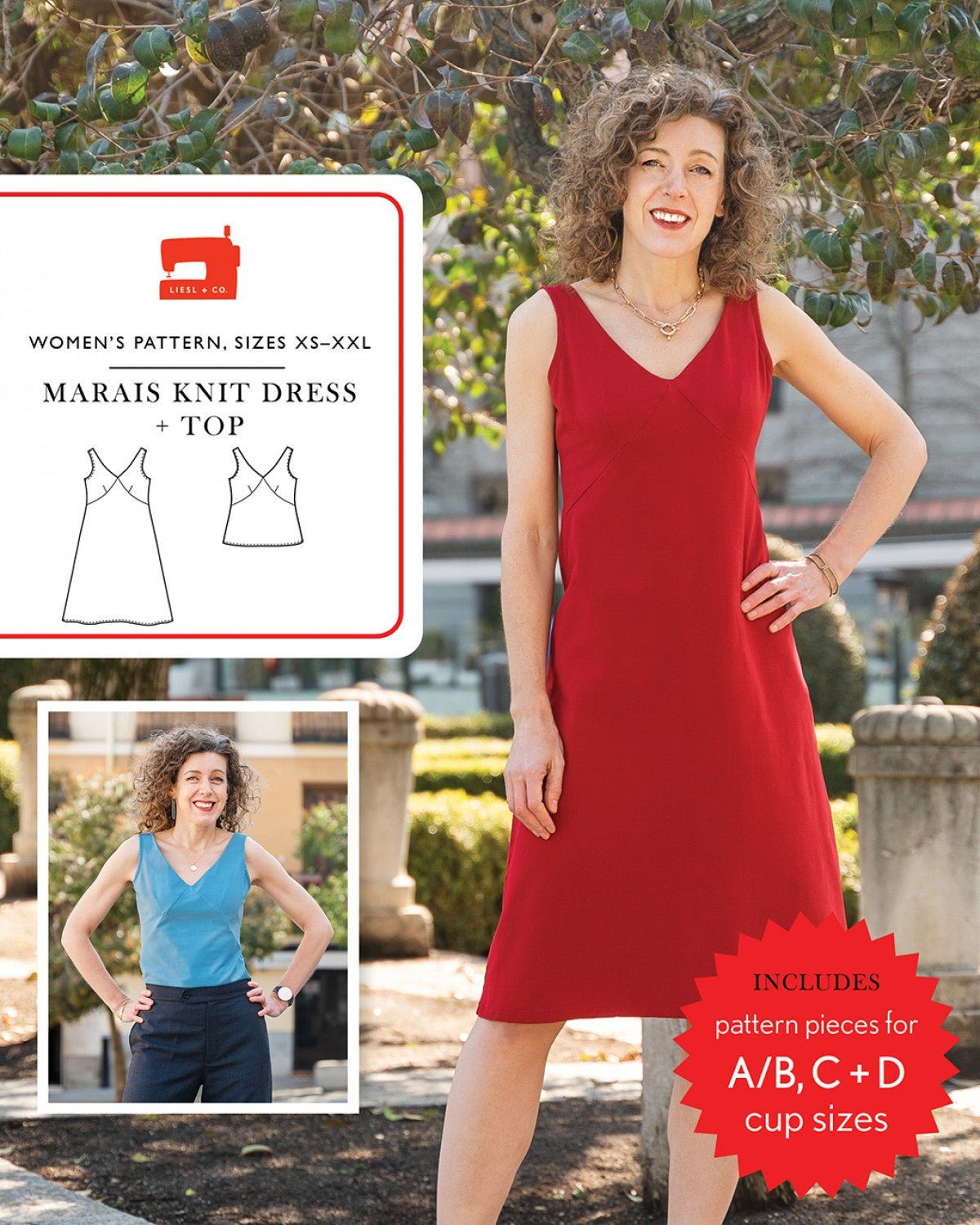 Liesl + CoMarais Knit Dress + Top Sewing PatternSewing Patterns