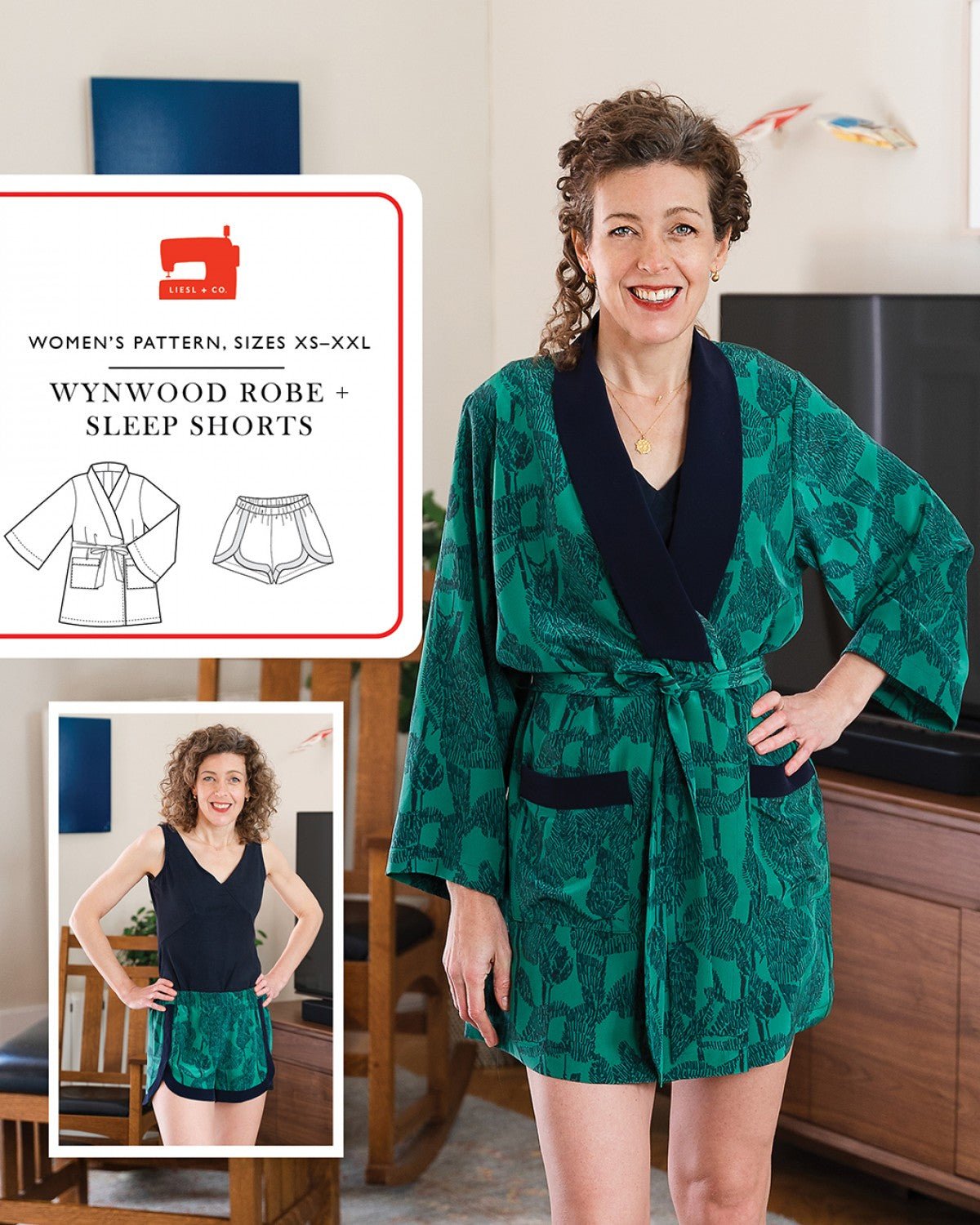 Liesl + CoWynwood Robe + Sleep Shorts PatternSewing Patterns