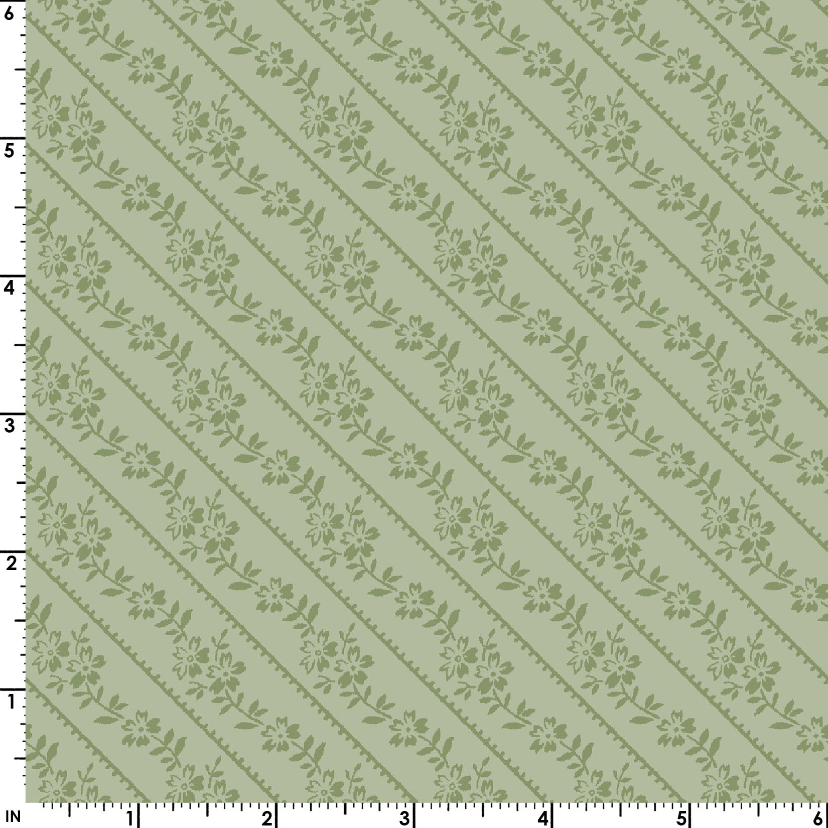 Lovely Bunch Bias Stripe Green