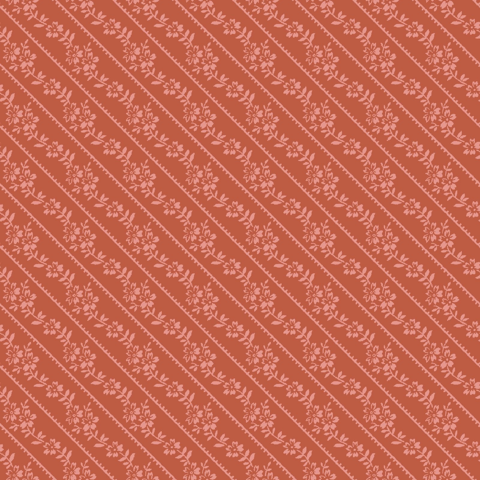 Maywood StudioLovely Bunch Bias Stripe CinnamonFabric