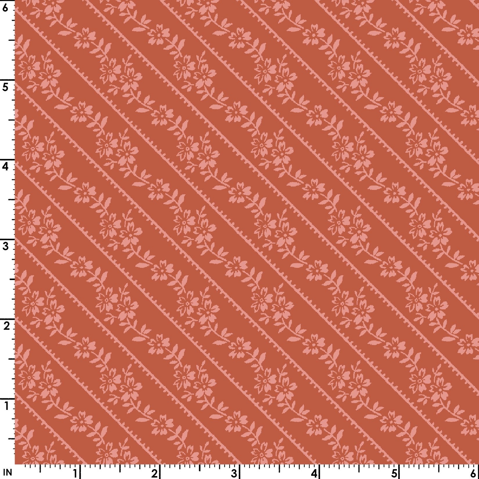 Maywood StudioLovely Bunch Bias Stripe CinnamonFabric