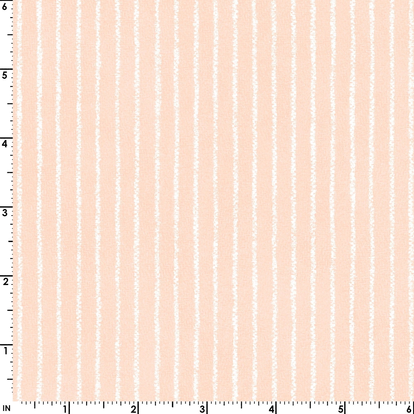 Maywood StudioWoolies FLANNEL Little Lambies Stripe PeachFabric