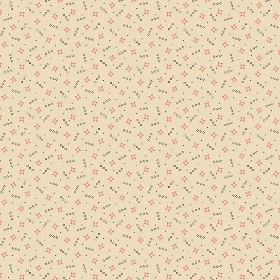 Marcus FabricsPrairie Backgrounds Quilt Fabric Friendship Star LinenFabric