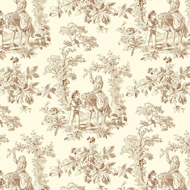 Marcus FabricsBack In The Day Quilt Fabric Toile CreamFabric