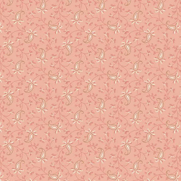 Marcus FabricsBack In The Day Quilt Fabric Sarah's Paisley PinkFabric