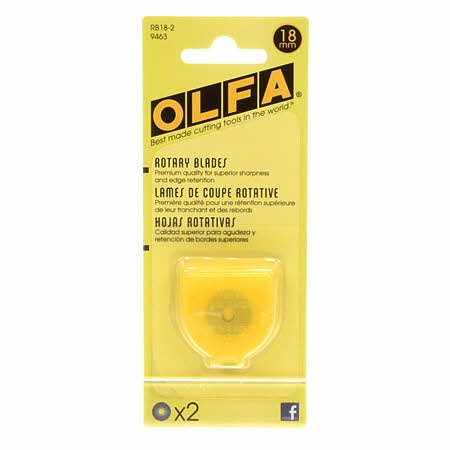 OLFA18mm Blade Refill - 2pkRotary Blade Refills
