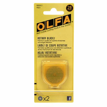 OLFA28mm Blade Refill - 2pkRotary Blade Refills