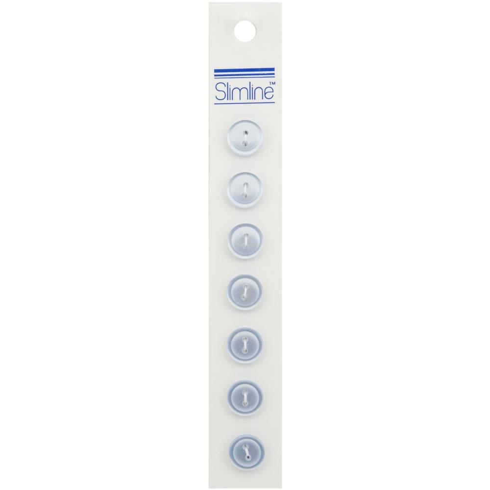Lansing11mm 2 - Hole Button Lt Blue 7ctButtons & Snaps
