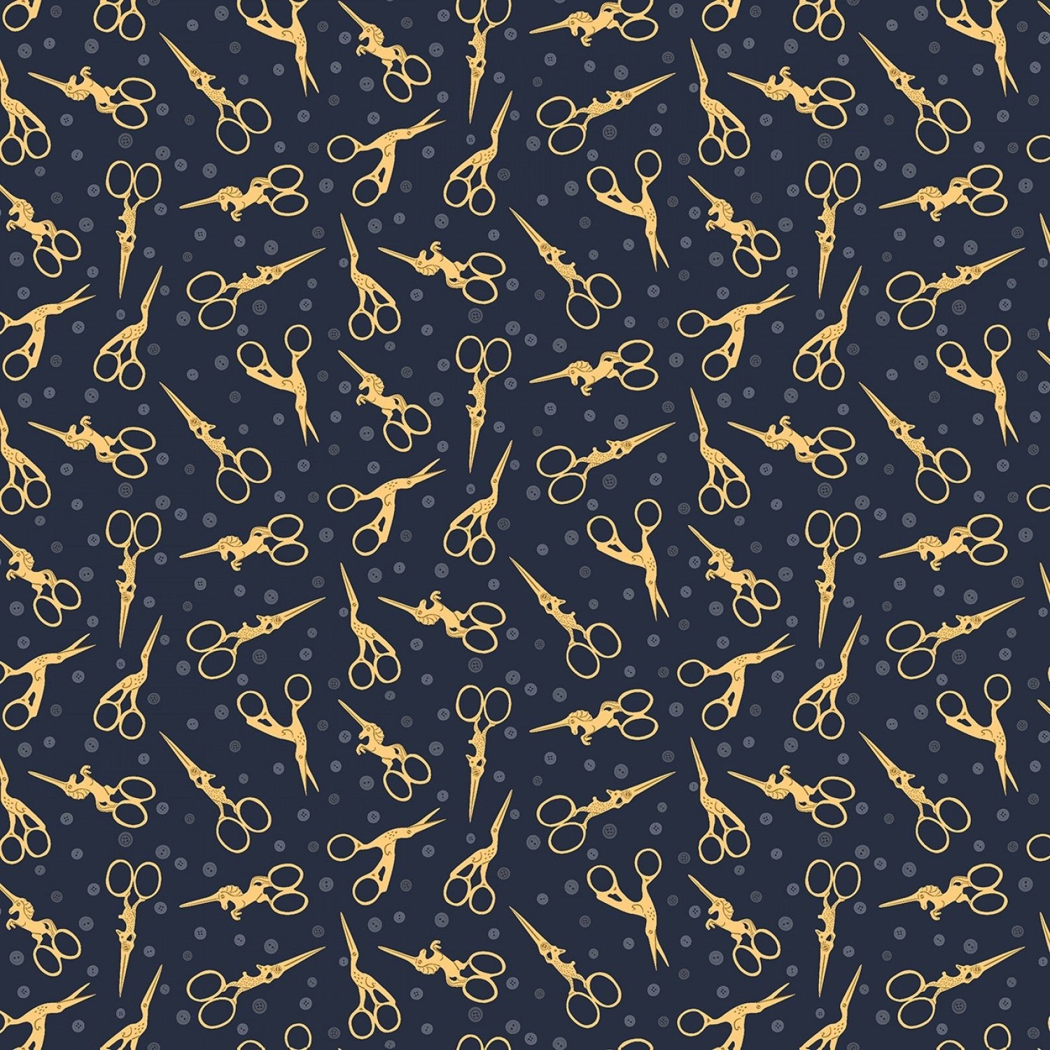 Dear StellaSew On and Sew Forth Animal Scissors NavyFabric