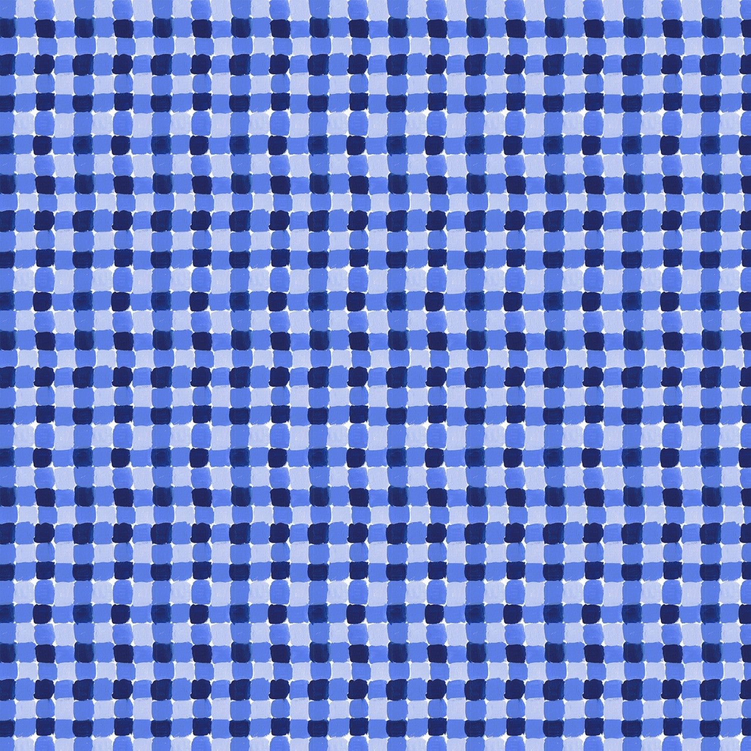 Dear StellaSummertime Quilt Fabric Gingham BlueFabric