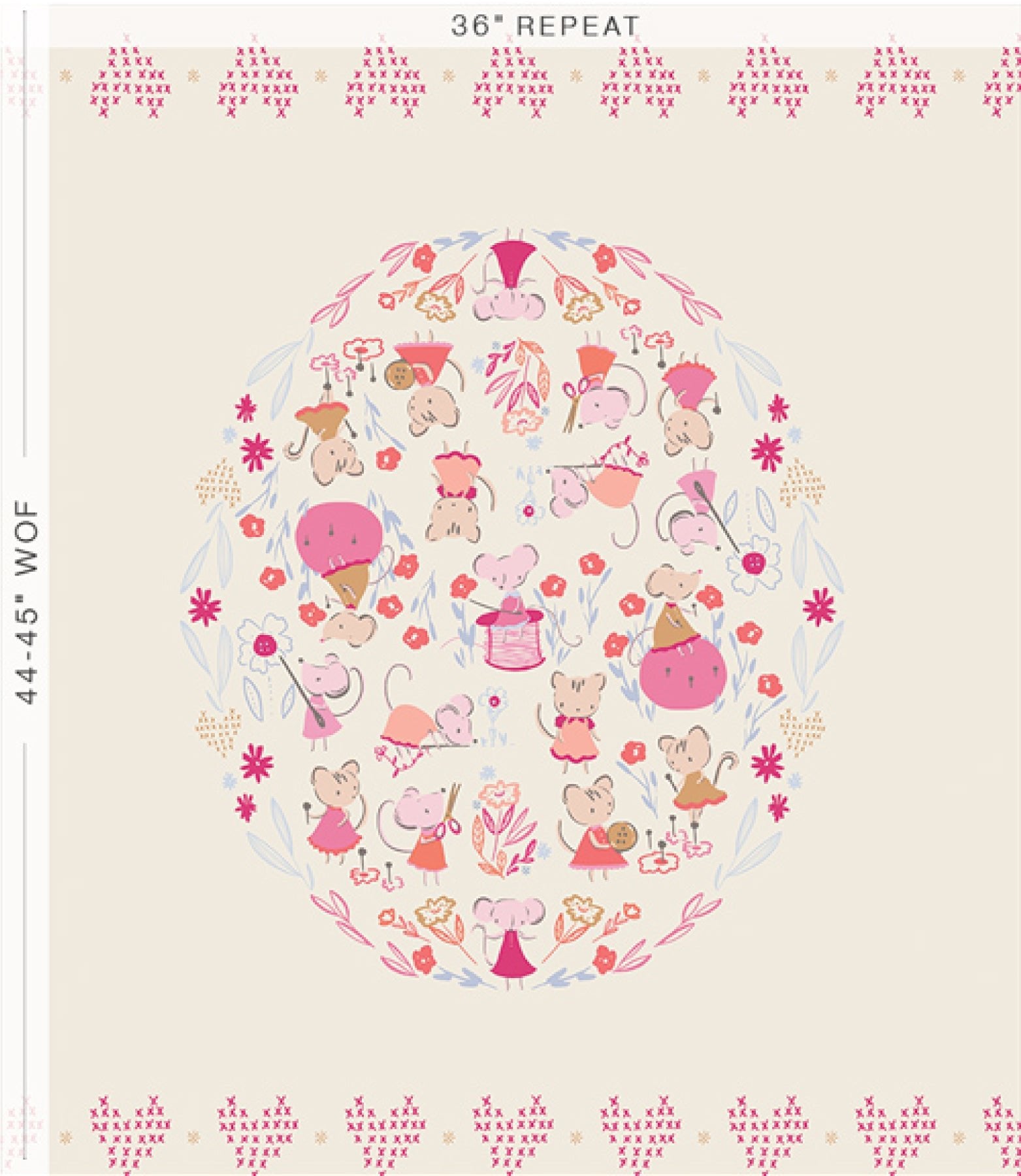 Art Gallery FabricsTails & Threads Mending Hearts Fabric PanelFabric Panel