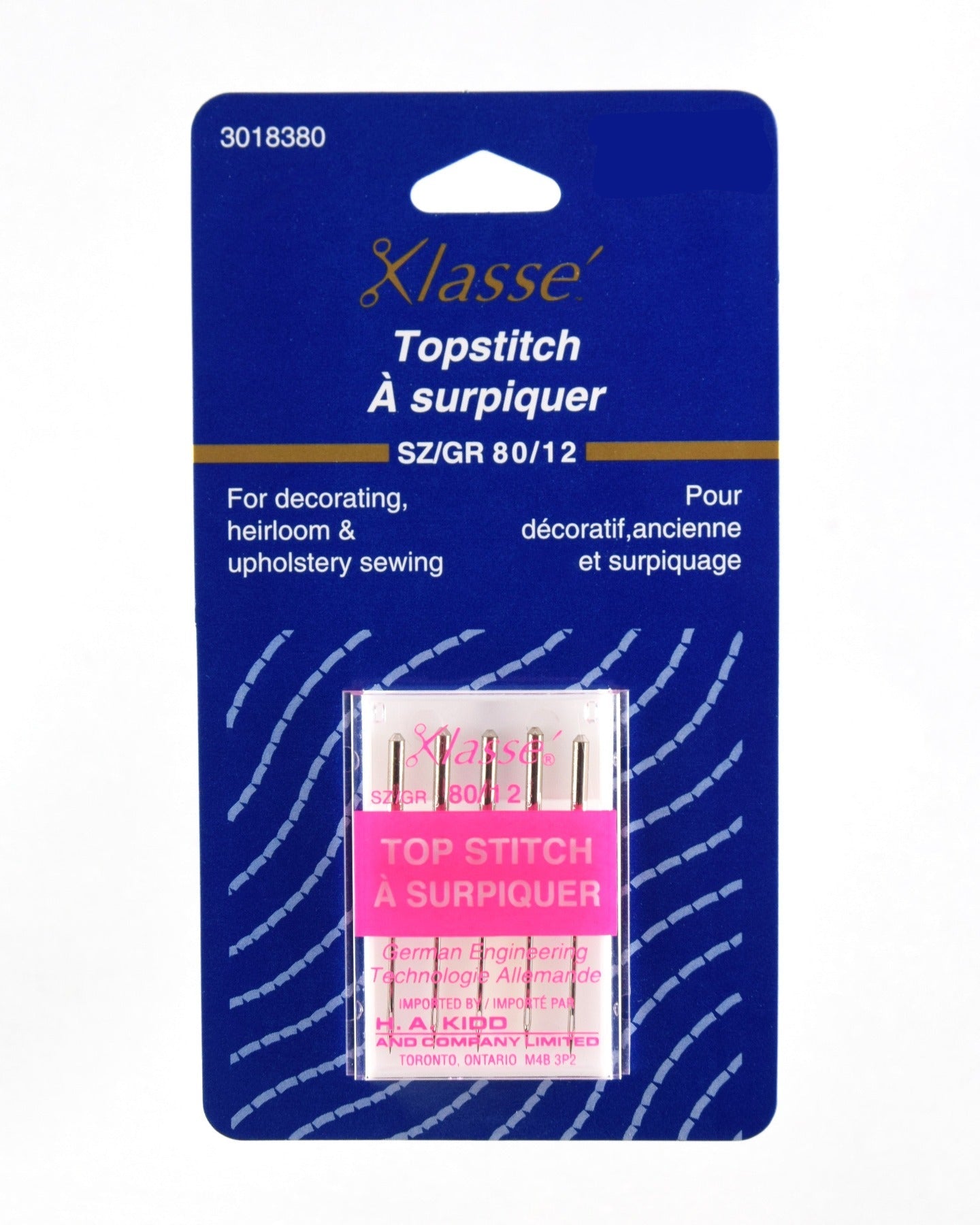 Klassé Topstitch Needles 5ct 80/12 (10399872905)