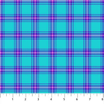 Piccadilly Small Plaid Aqua