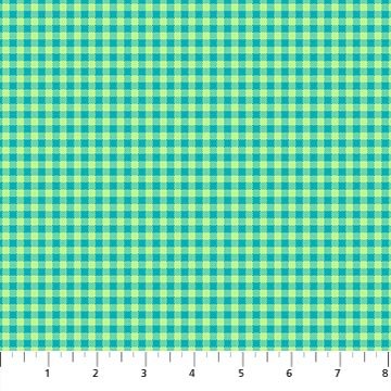 NorthcottPiccadilly Quilt Fabric Gingham LimeFabric