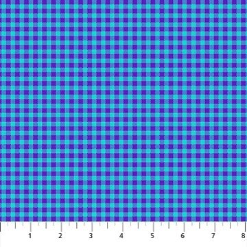 NorthcottPiccadilly Quilt Fabric Gingham PurpleFabric