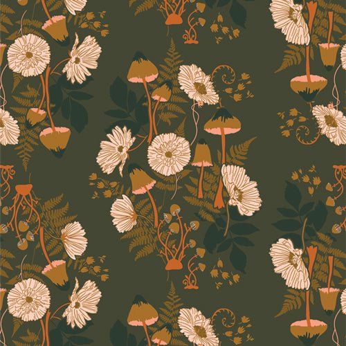 Art Gallery FabricsWild Forgotten Fern & Fungus AcornFabric