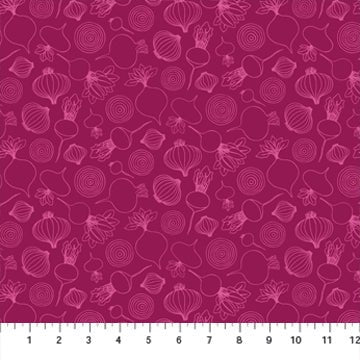FIGO FabricsGrow Quilt Fabric Onions BeetFabric