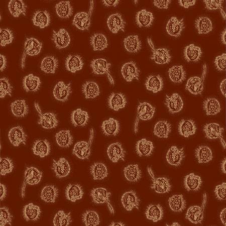 Henry GlassFarmhouse Christmas Quilt Fabric Cameo RedFabric