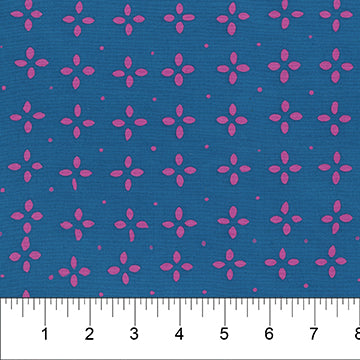 Victorian Contemporary Batik Quilt Fabric Dot Plus Denim