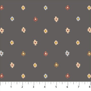 FIGO FabricsWild West Diamonds GreyFabric