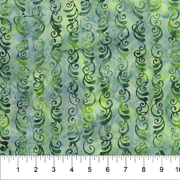 La Vie en Rose Stripes of Swirls Teal