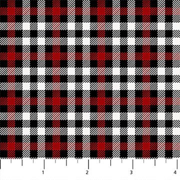 NorthcottAlpine Winter Quilt Fabric Check MultiFabric