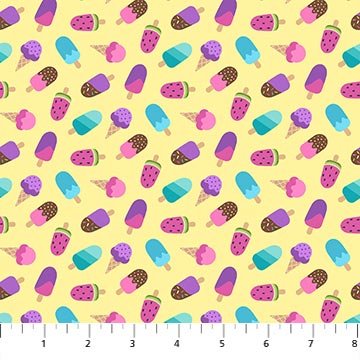 NorthcottDreamland Fabric Ice Cream YellowFabric
